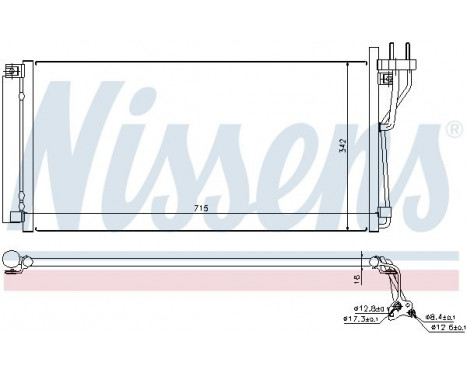 Capacitor, air conditioning 94804 Nissens, Image 6