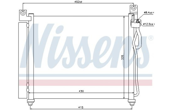 Capacitor, air conditioning 94828 Nissens, Image 6