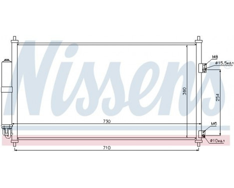 Capacitor, air conditioning 94893 Nissens, Image 2