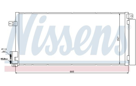 Capacitor, air conditioning 94899 Nissens, Image 2