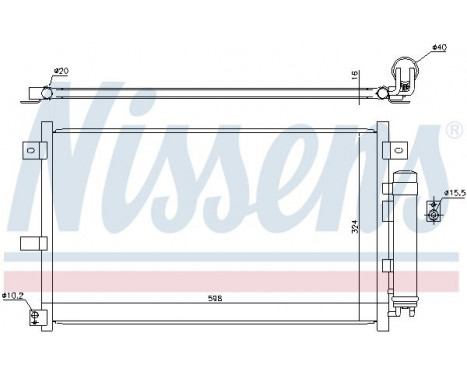 Capacitor, air conditioning 94949 Nissens, Image 5