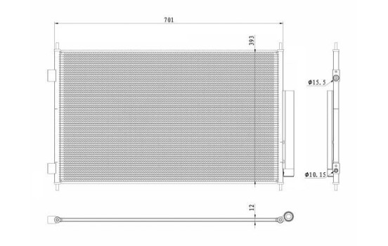 Condenser, air conditioner 350426 NRF