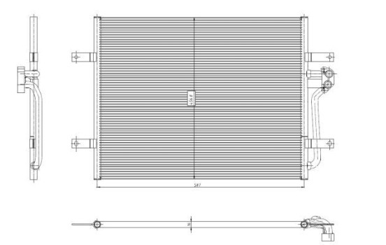 Condenser, air conditioner 350444 NRF, Image 2