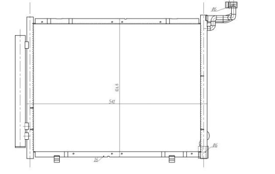 Condenser, air conditioner 350482 NRF
