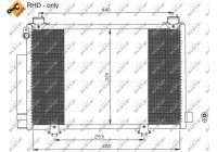 Condenser, air conditioner 35552 NRF