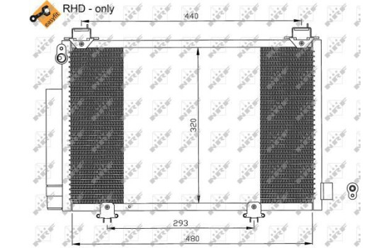 Condenser, air conditioner 35552 NRF