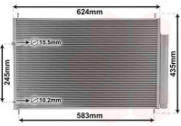 Condenser, air conditioner 53005405 Van Wezel