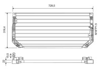 Condenser, air conditioner 812697 Valeo