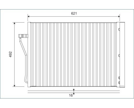 Condenser, air conditioner 812879 Valeo