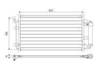 Condenser, air conditioner 822646 Valeo