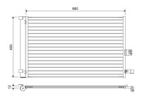 Condenser, air conditioner 822665 Valeo