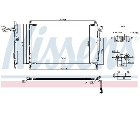 Condenser, air conditioner 940857 Nissens, Image 6