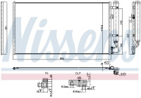 Condenser, air conditioner 940900 Nissens
