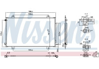 Condenser, air conditioner 940925 Nissens