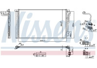 Condenser, air conditioner 941262 Nissens