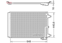 Condenser, air conditioner DCN02025 Denso