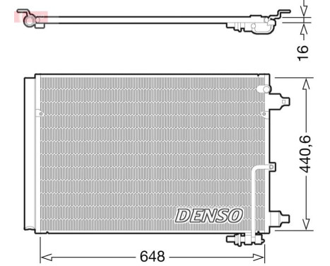 Condenser, air conditioner DCN02025 Denso
