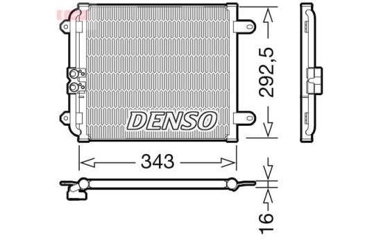 Condenser, air conditioner DCN02032 Denso