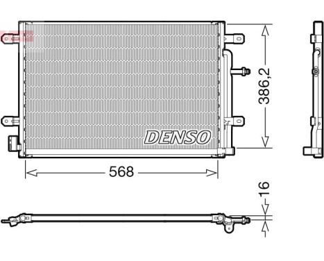 Condenser, air conditioner DCN02038 Denso