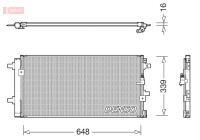 Condenser, air conditioner DCN02043 Denso