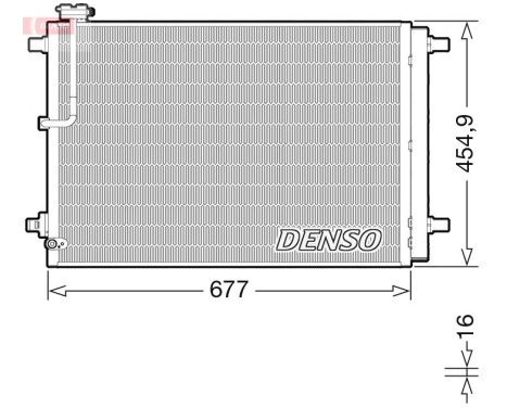 Condenser, air conditioner DCN02046 Denso