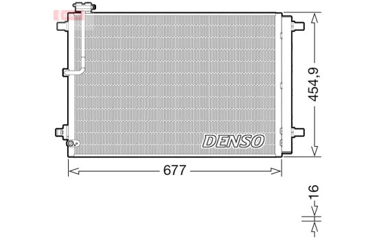 Condenser, air conditioner DCN02046 Denso