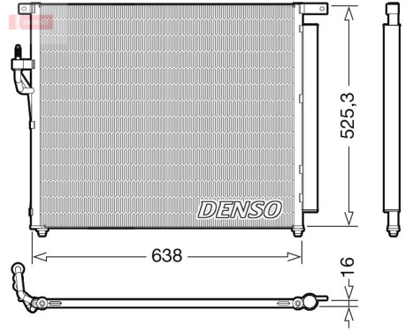 Condenser, air conditioner DCN10049 Denso