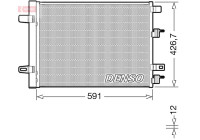 Condenser, air conditioner DCN17063 Denso