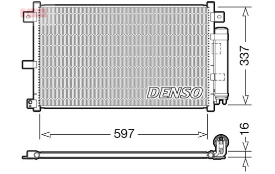 Condenser, air conditioner DCN44001 Denso