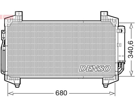 Condenser, air conditioner DCN45014 Denso