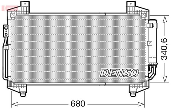 Condenser, air conditioner DCN45014 Denso