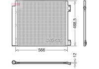 Condenser, air conditioner DCN46026 Denso