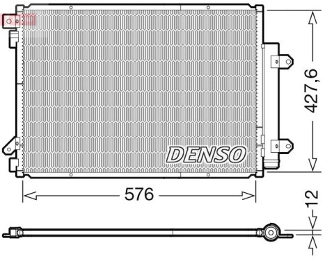 Condenser, air conditioner DCN47008 Denso