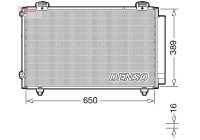 Condenser, air conditioner DCN50023 Denso