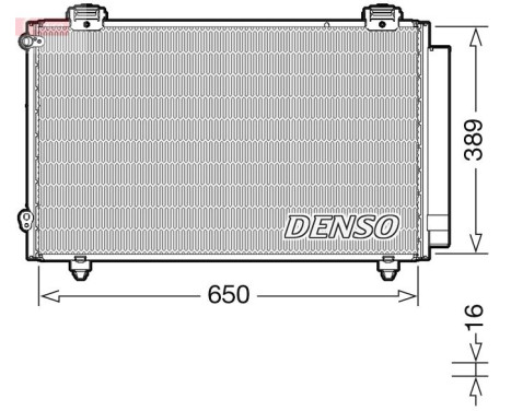 Condenser, air conditioner DCN50023 Denso