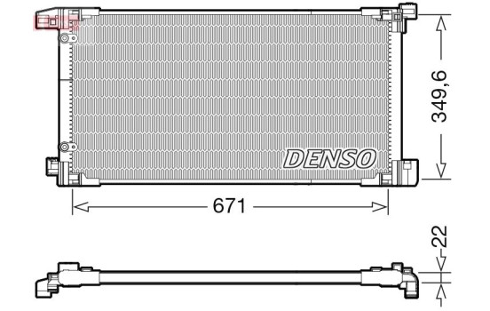 Condenser, air conditioner DCN50114 Denso