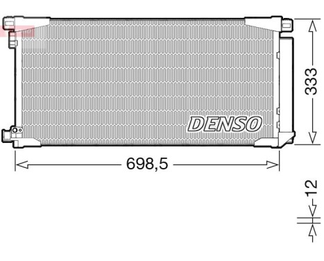 Condenser, air conditioner DCN50115 Denso