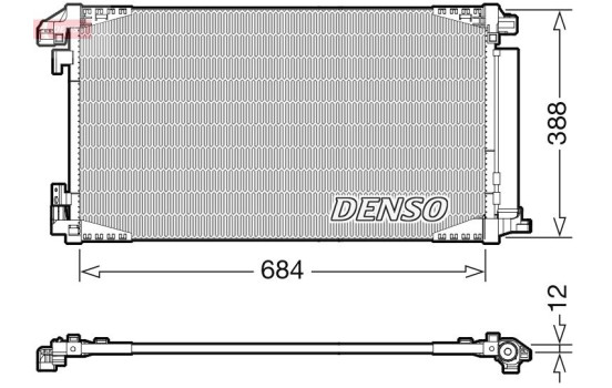 Condenser, air conditioner DCN50119 Denso