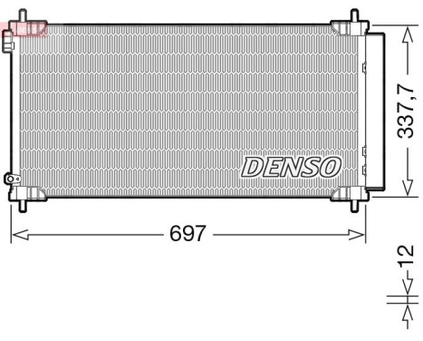 Condenser, air conditioner DCN50120 Denso