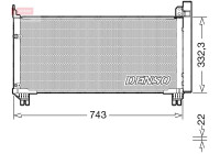 Condenser, air conditioner DCN51014 Denso