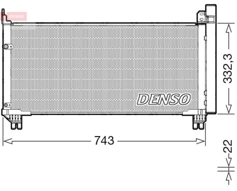 Condenser, air conditioner DCN51014 Denso