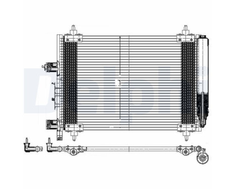 Condenser, air conditioner TSP0225537 Delphi