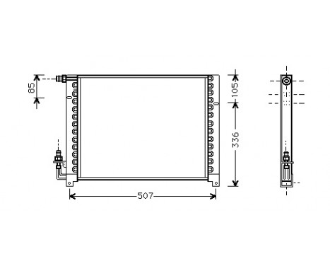 Condenser, air conditioning 01005061 International Radiators