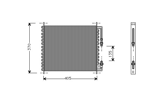 Condenser, air conditioning 01005064 International Radiators