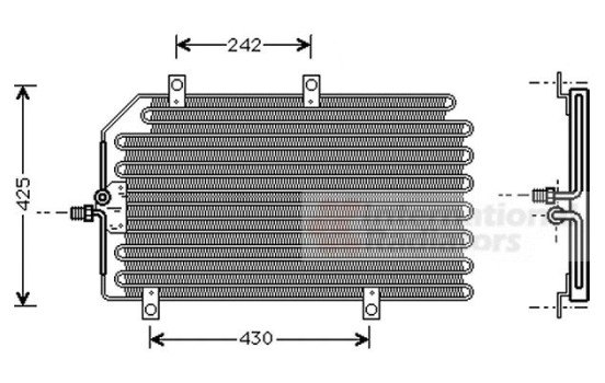 Condenser, air conditioning 01005065 International Radiators, Image 3