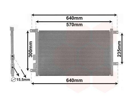 Condenser, air conditioning 01005070 International Radiators, Image 2