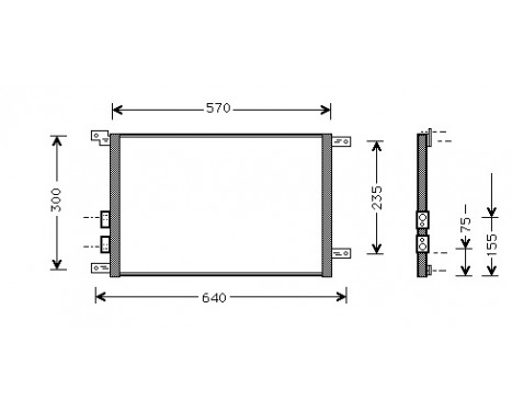 Condenser, air conditioning 01005070 International Radiators
