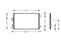Condenser, air conditioning 01005077 International Radiators