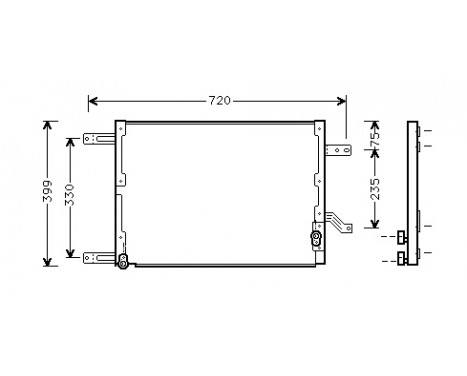 Condenser, air conditioning 01005080 International Radiators
