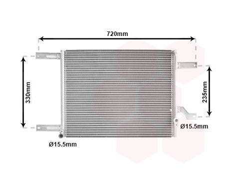 Condenser, air conditioning 01005080 International Radiators, Image 2